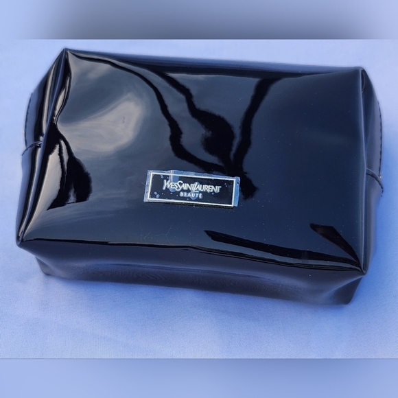 Yves Saint Laurent YSL Black Cosmetic Pouch With Dust Bag NEW - Picture 2 of 9